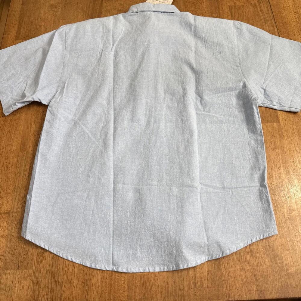 VTG Jane Ashley Chambray Shirt Womens M Denim Floral Beaded Western Cowgirl NWT - Picture 8 of 8